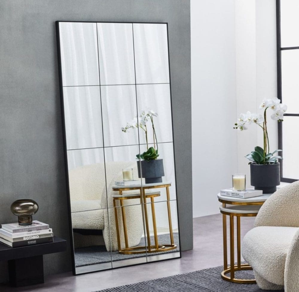 Grid floor mirror from Freedom