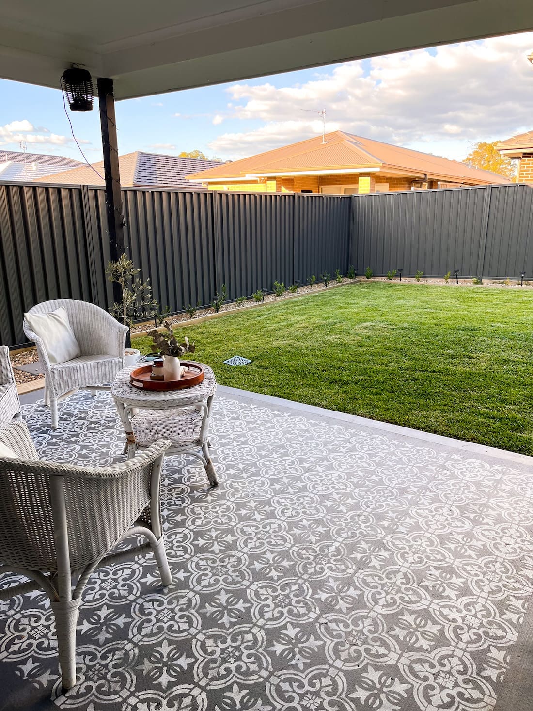 Alfresco flooring detailing _ easy budget alfresco makeover