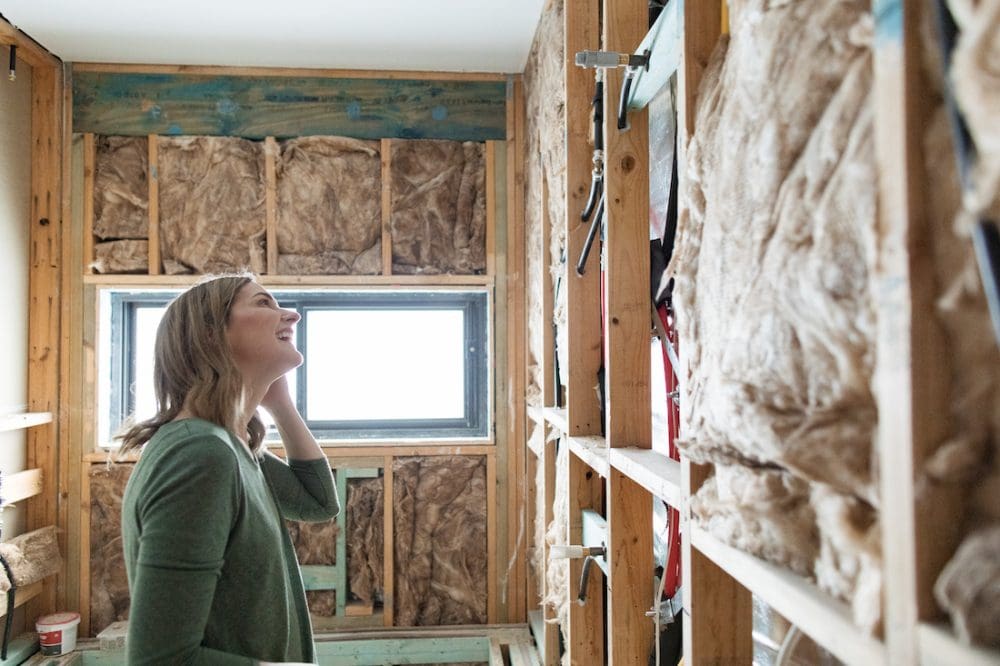 Gina recycled and sold materials from her bathroom for a sustainable renovation