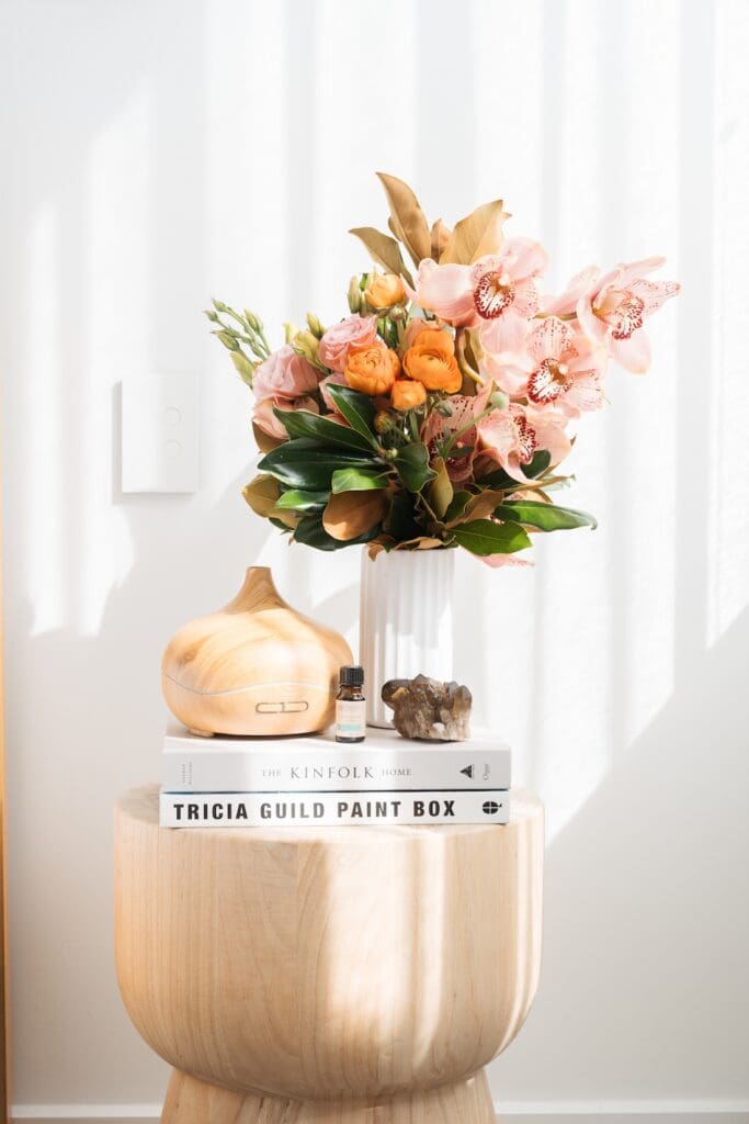 Bedside table decor