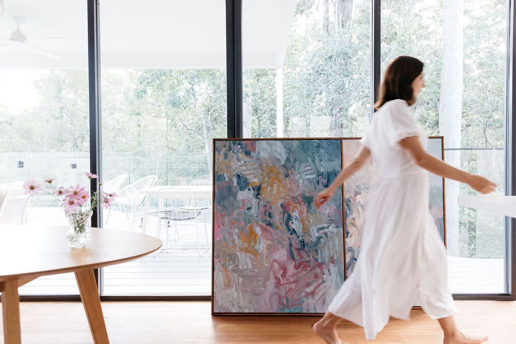 Colourful abstract artist Adele