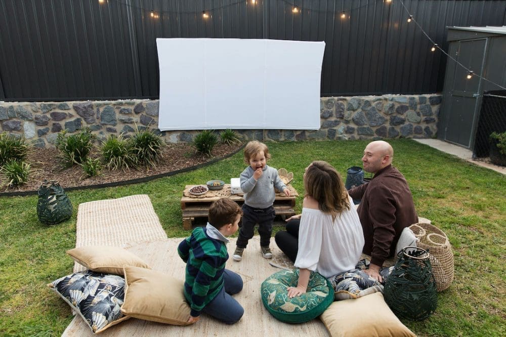Complete outdoor cinema space