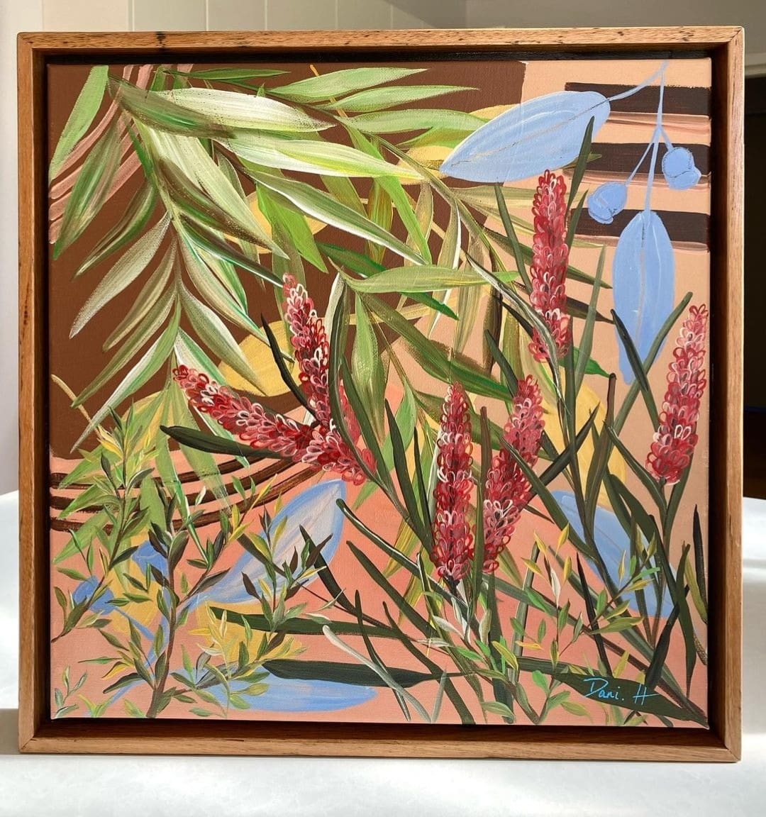 Natural floral artwork by Dani Heyward