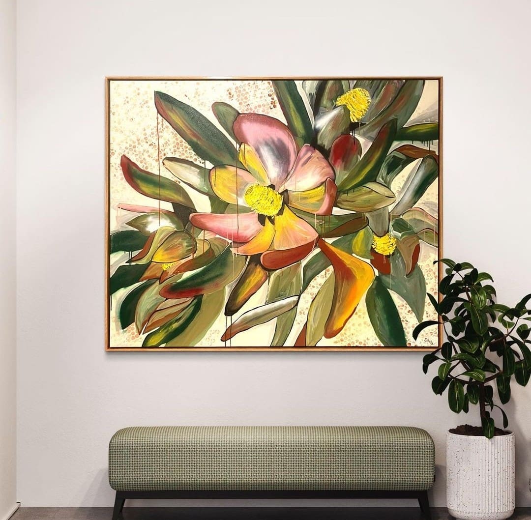 Natural floral artwork by Dani Heyward