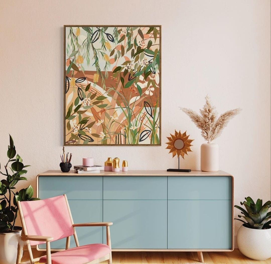 Natural floral artwork by Dani Heyward