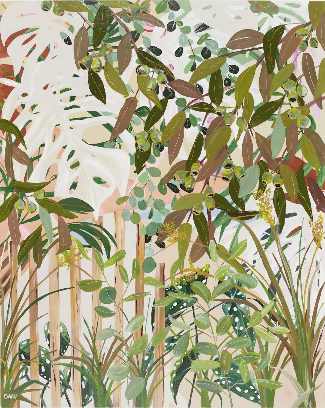 Natural floral artwork by Dani Heyward