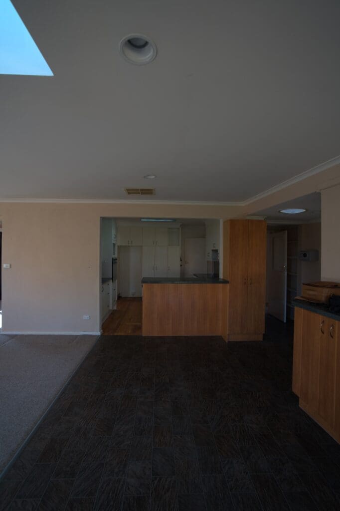 Kitchen before the renovation at Deakin Home