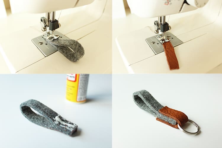 DIY leather and felt tutorial