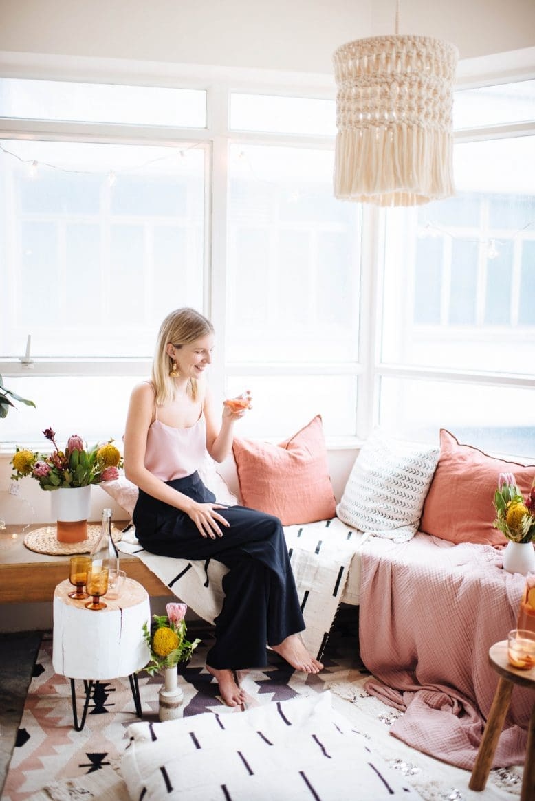 DIY macrame chandelier