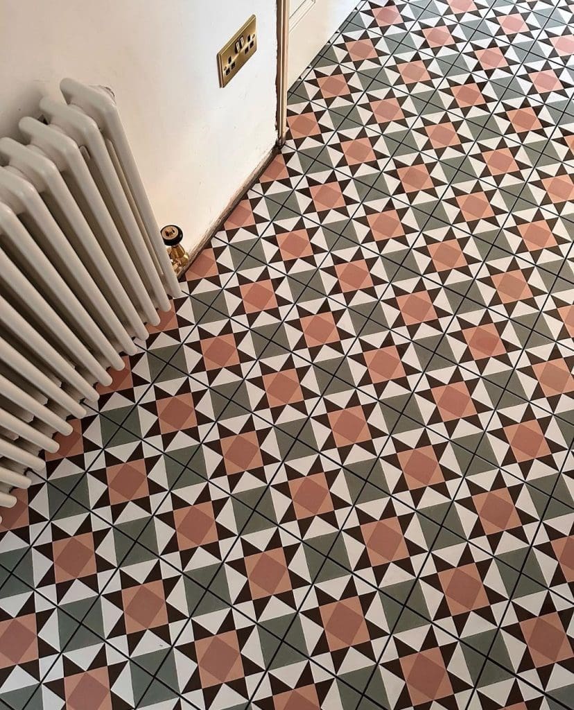 Statement hallway tiles