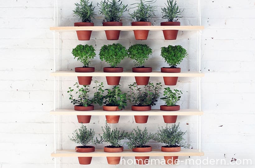 Full hanging vertical garden