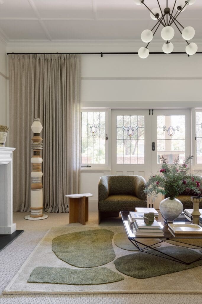 Historic living room modernised