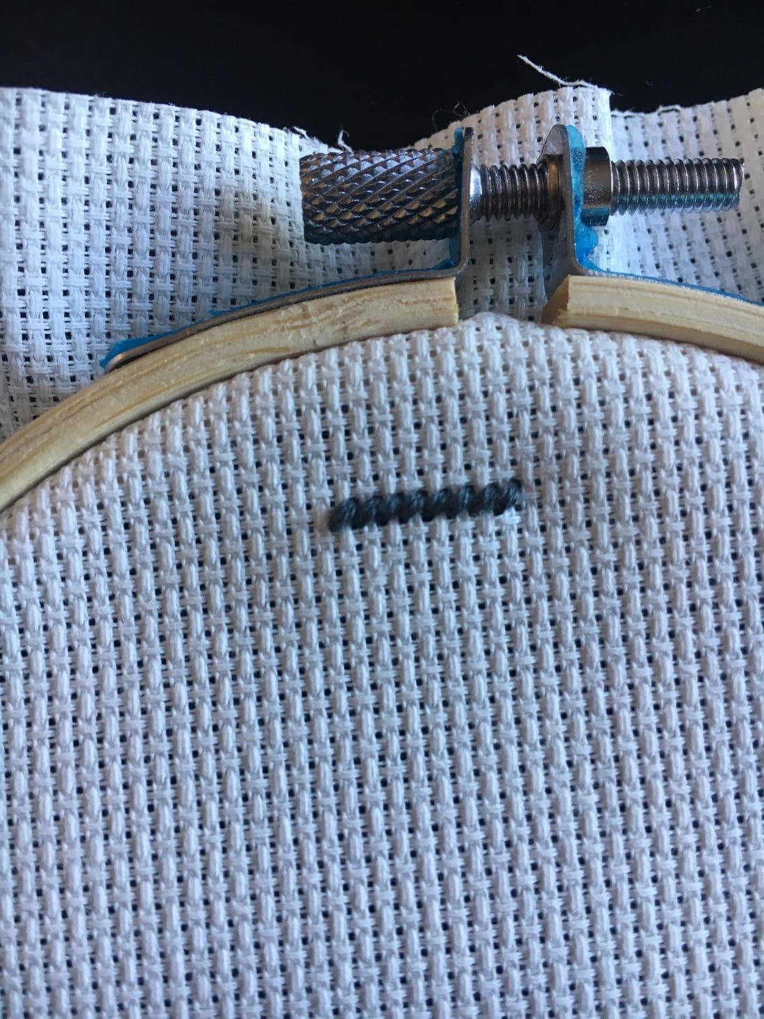 Cross-stitch in progress