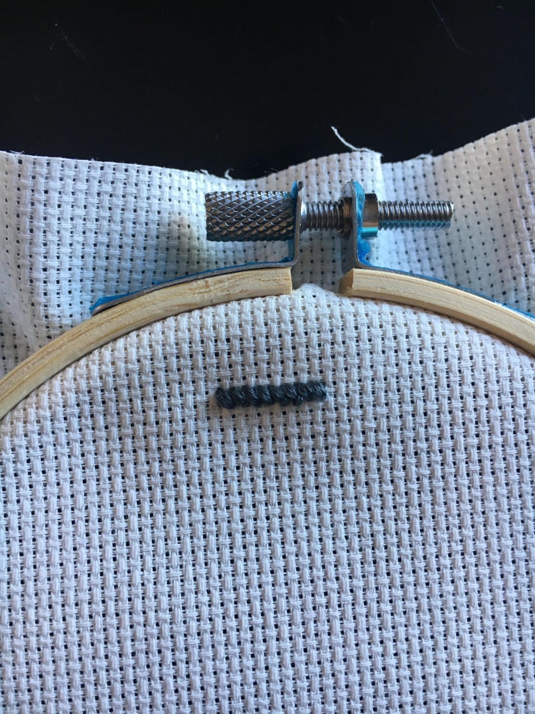 Cross-stitch in progress
