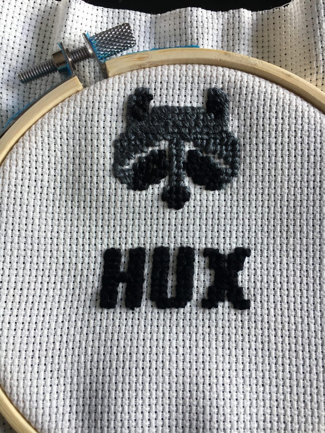 Cross-stitch in progress