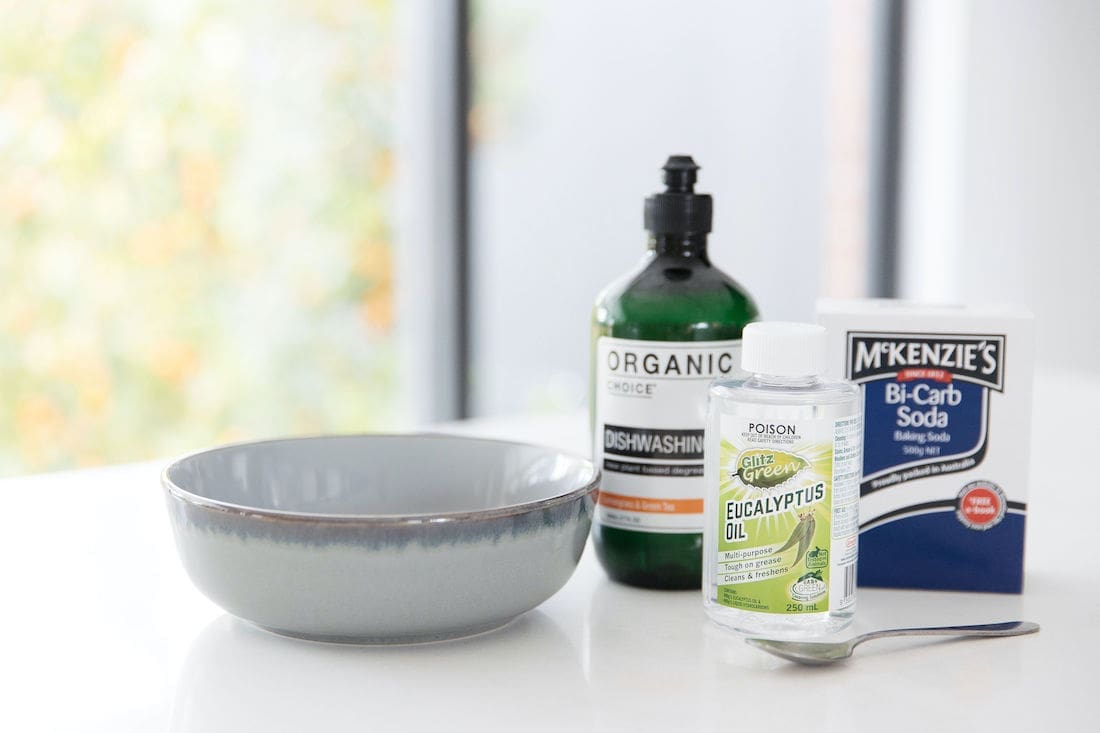 Ingredients you will need to make your own natural shower cleaner