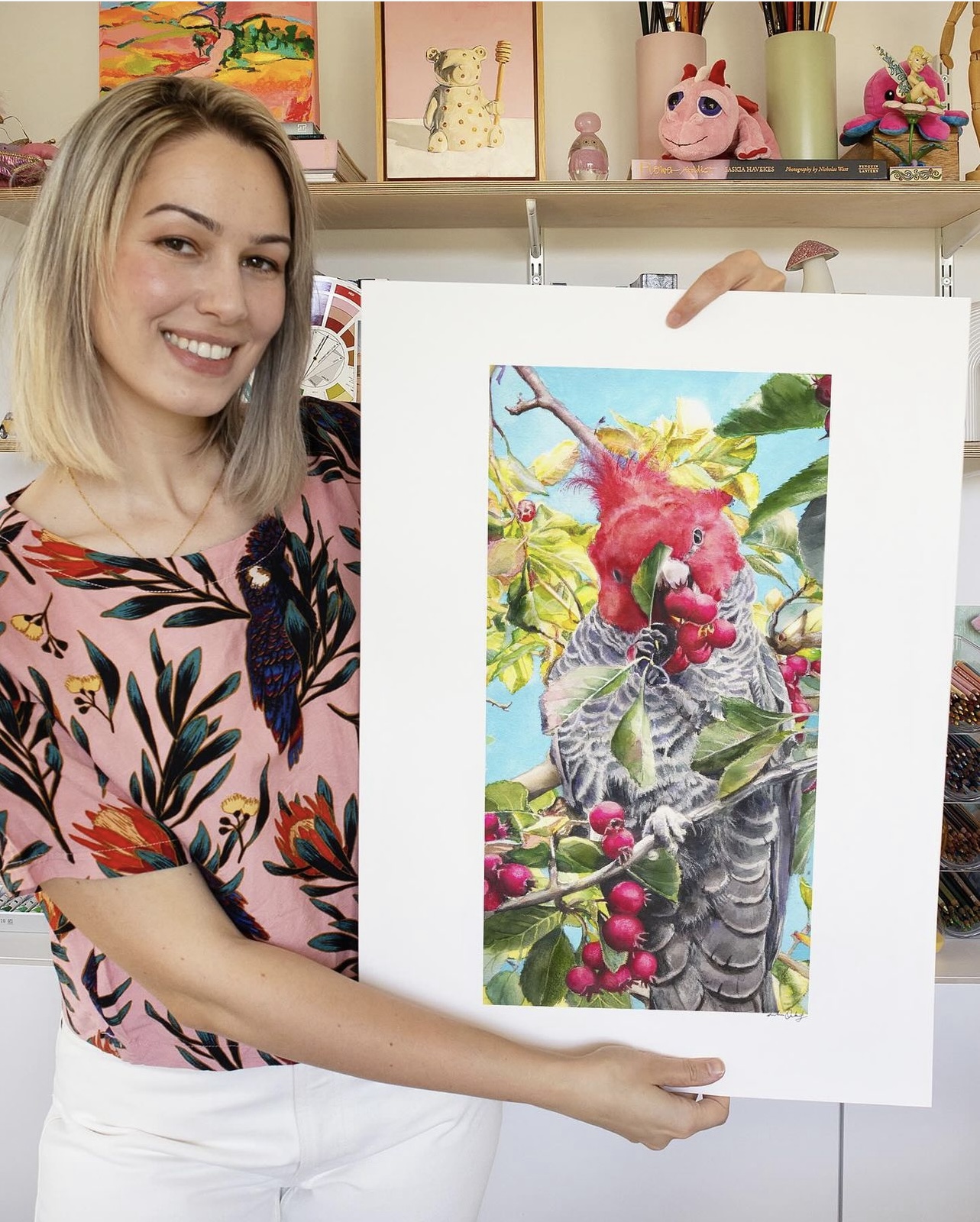 Oil pastel artist Julia Ockert