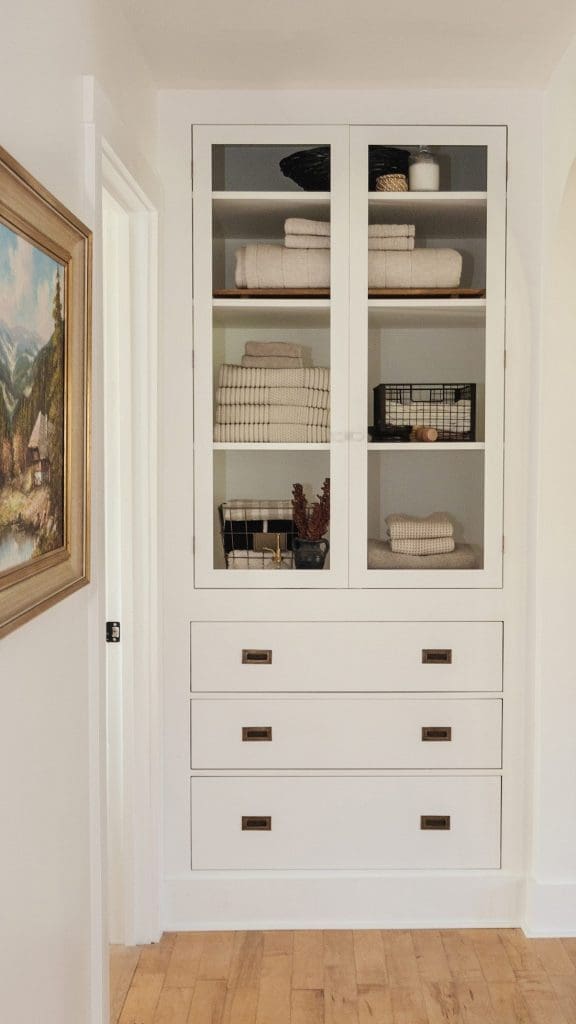 IKEA hack linen cupboard