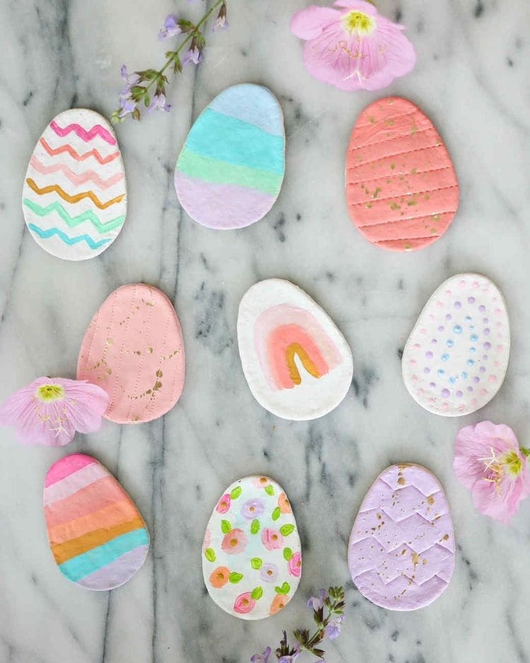 Martha Stewart painted eggs
