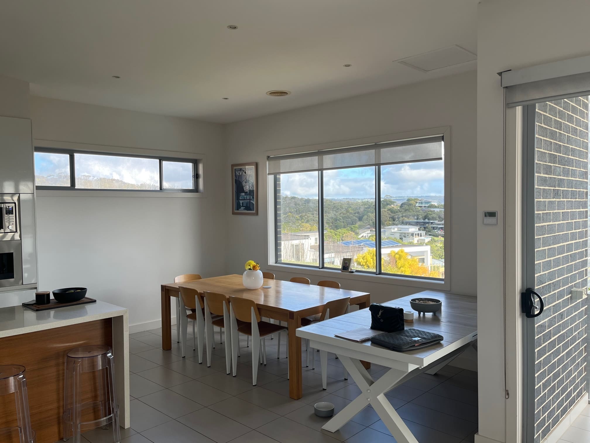 Dining room before the makeover in this Mount Martha home renovation