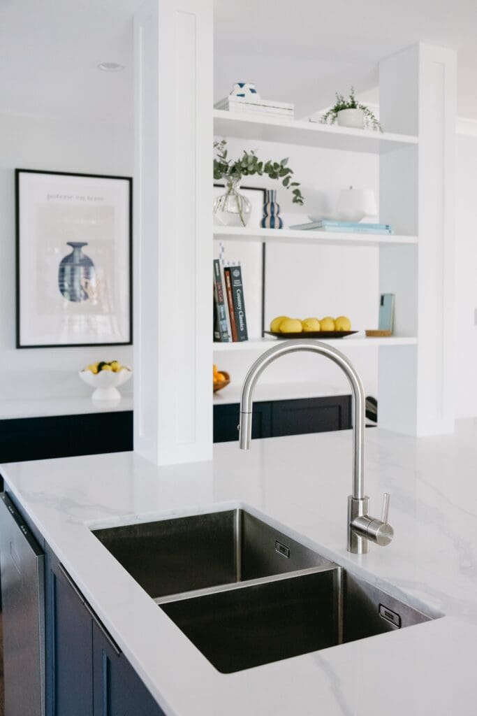 Stainless steel undermount double sink
