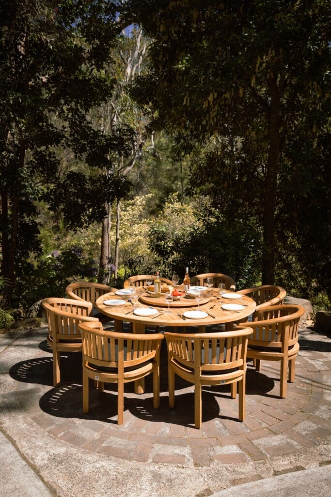 Outdoor dining area