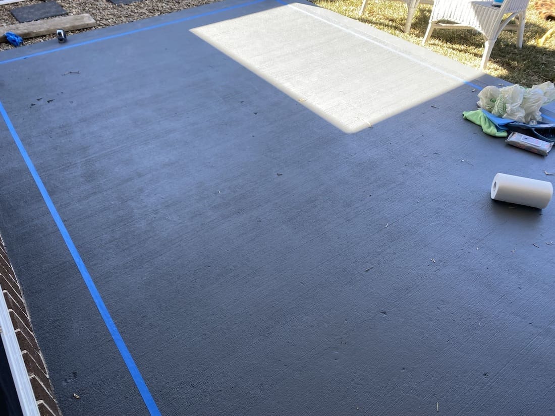 Painted alfresco flooring