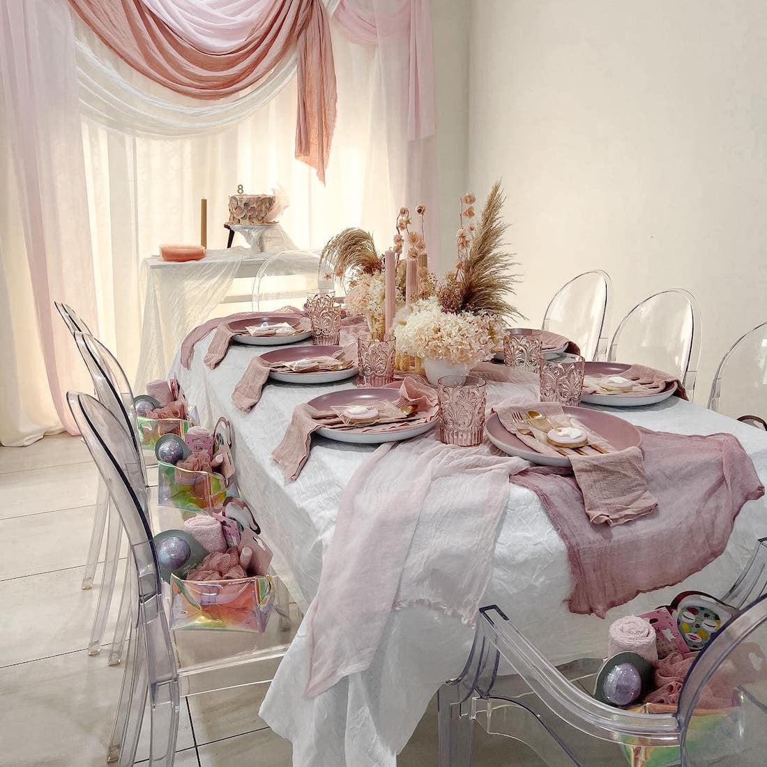 Pamper party in pink