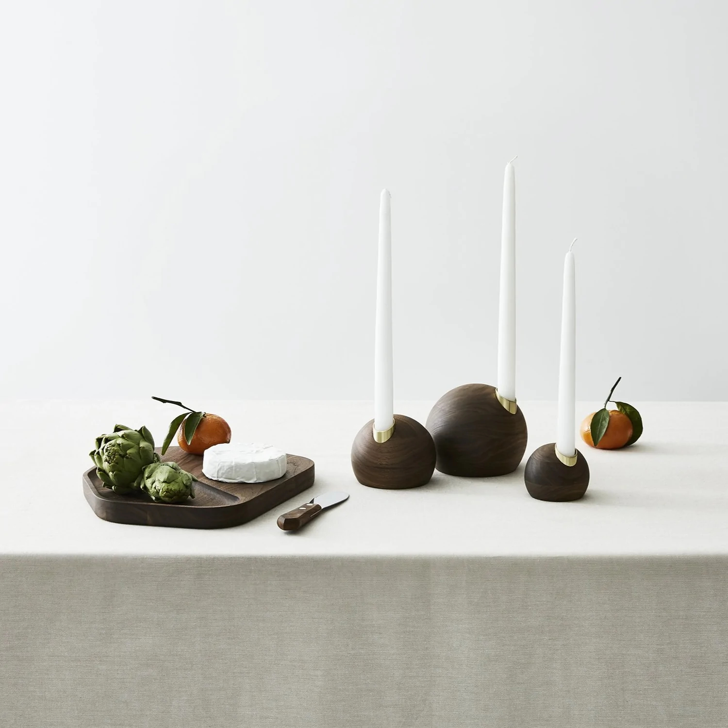 Pebble candle holders