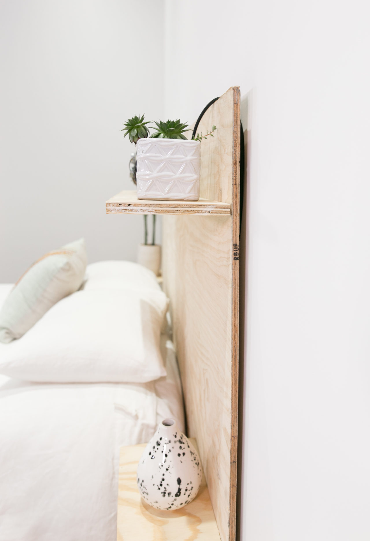 Plywood headboard side