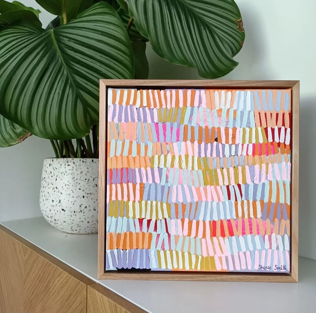 Delicate brushstroke artwork by Sheree Smith Art - Crazy for you