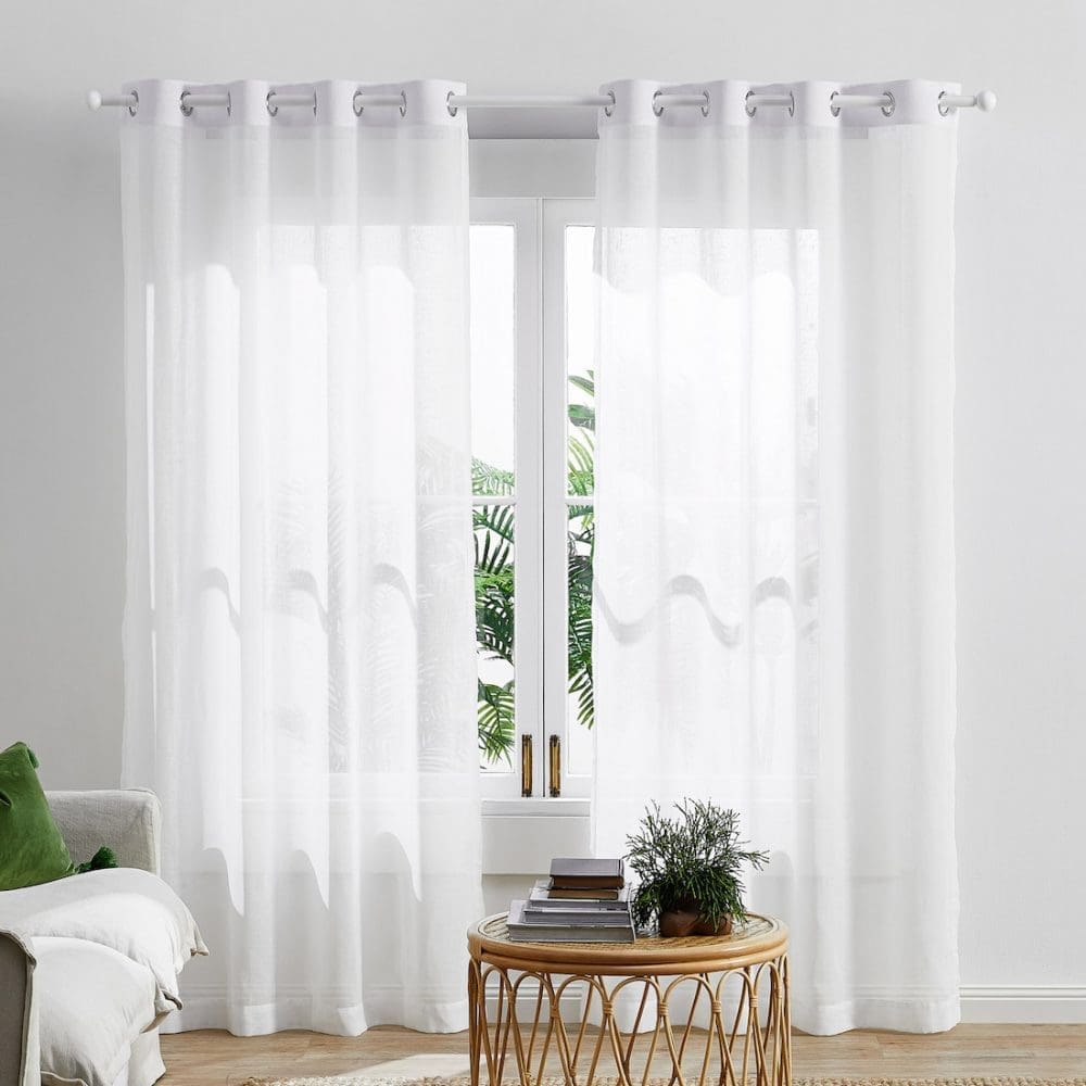 Sheer curtains in bedroom Decorating a rental bedroom