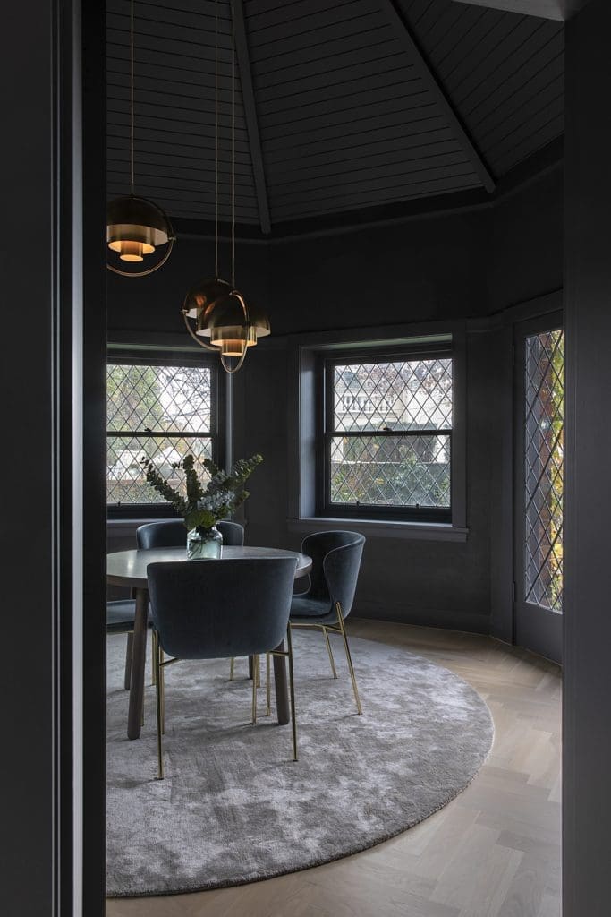Moody dining room