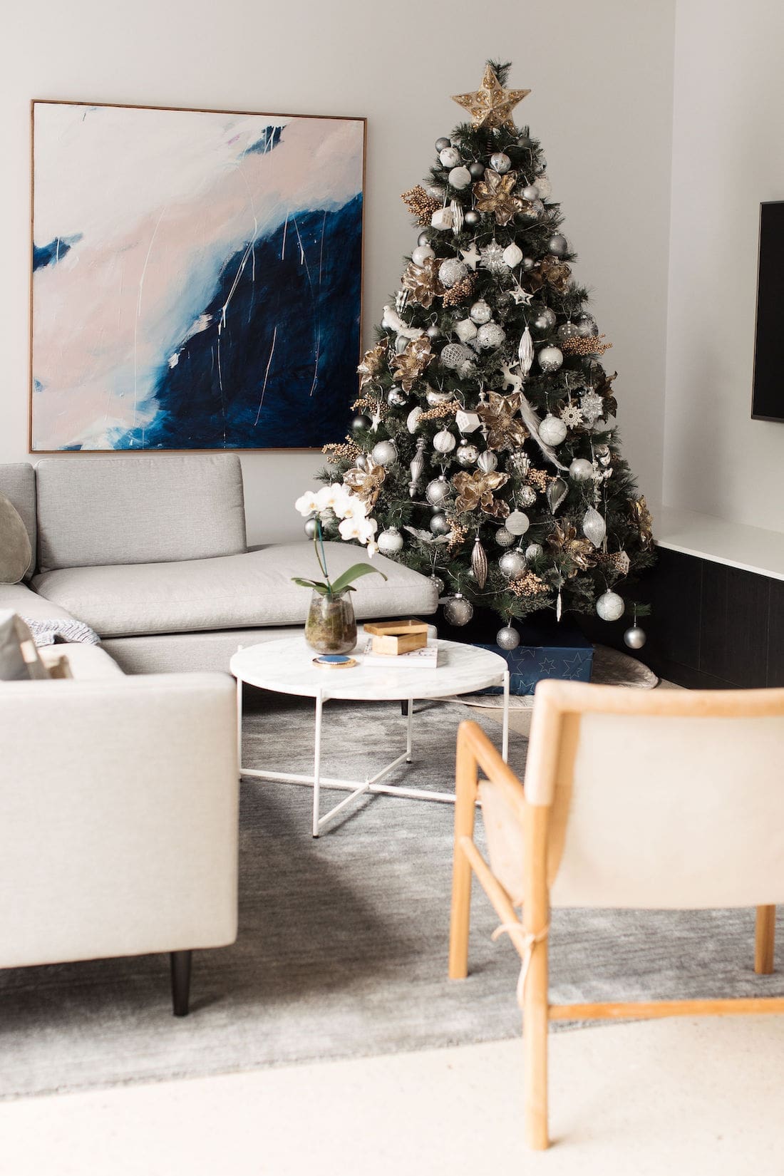 Tree in living room