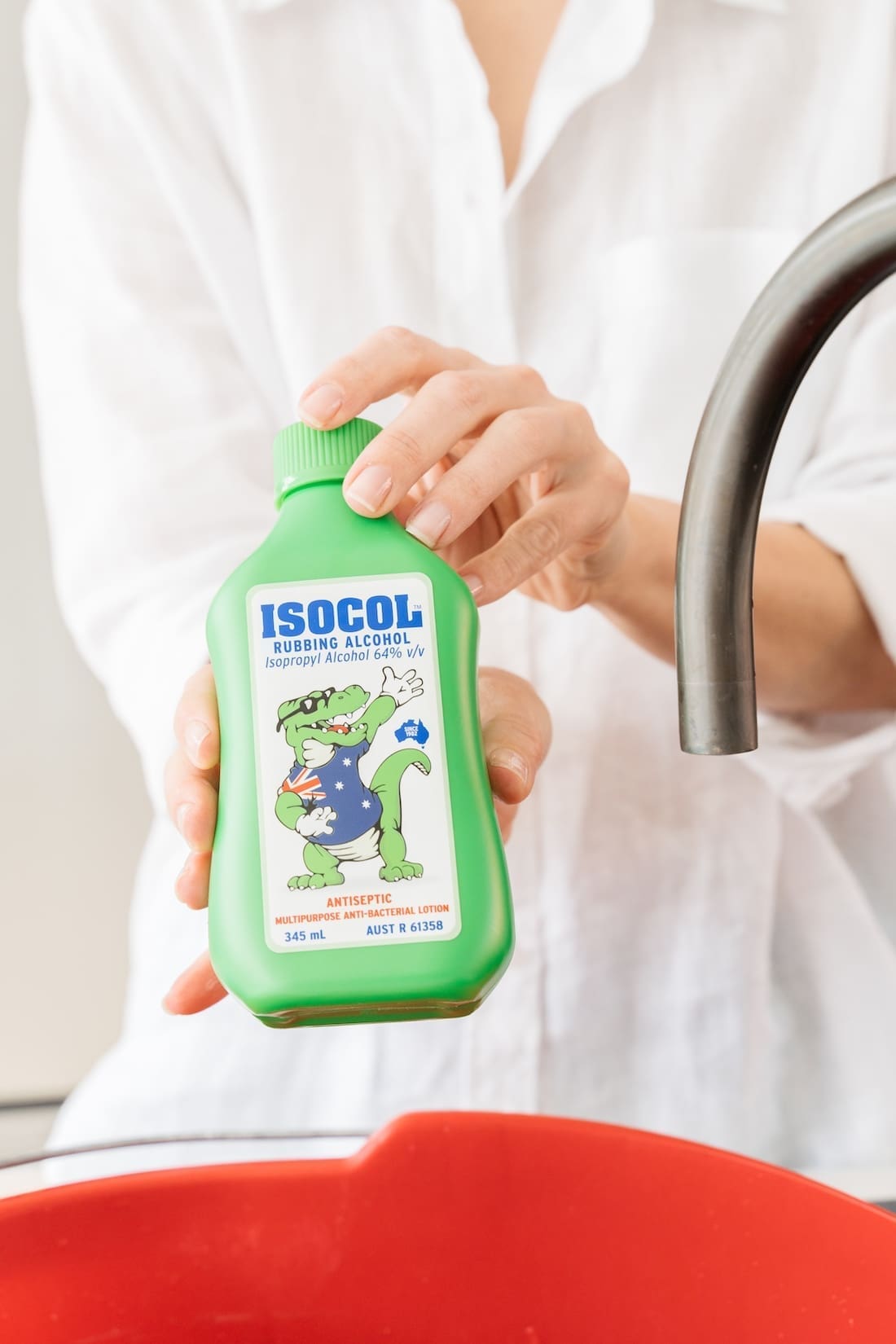 Use rubbing alcohol to remove stains