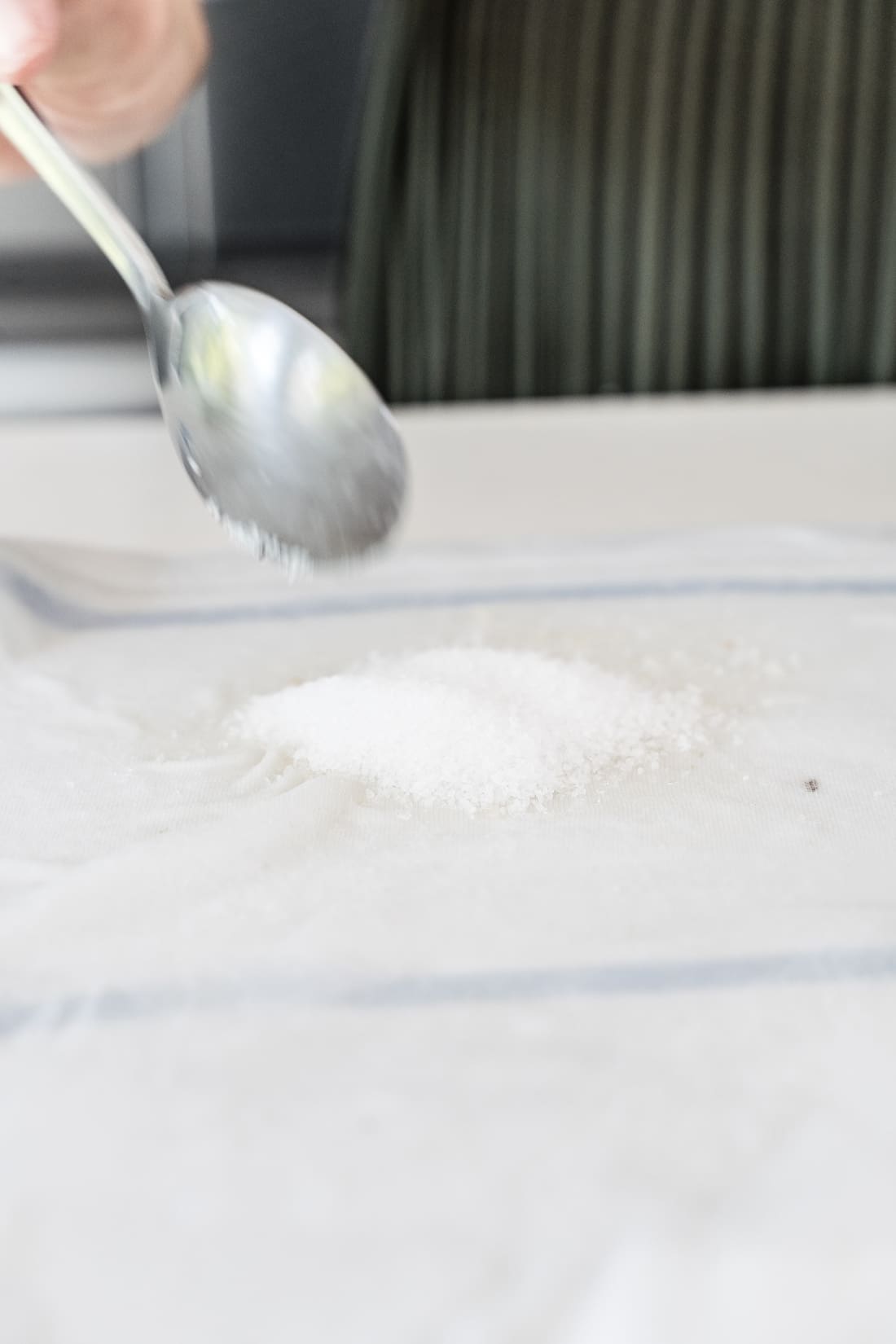 Use salt to remove grass stain