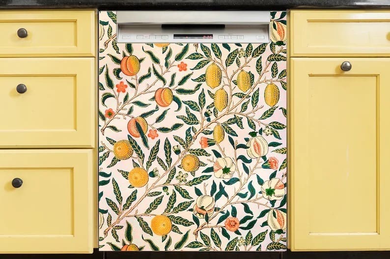 Vintage lemon dishwasher magnet