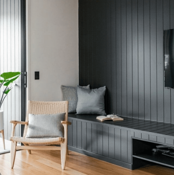 Dark VJ feature wall