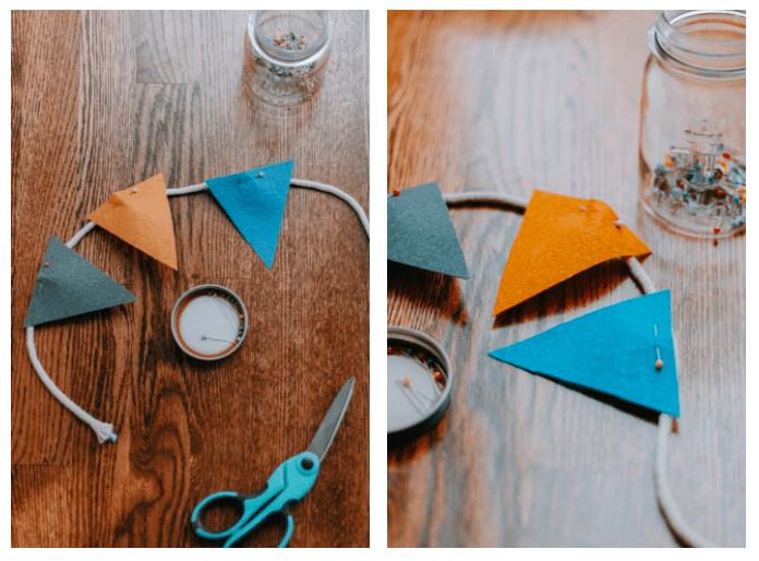 Felt flag bunting how to