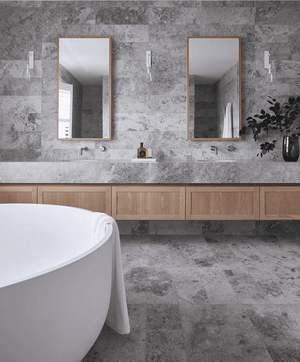 Stone bathroom