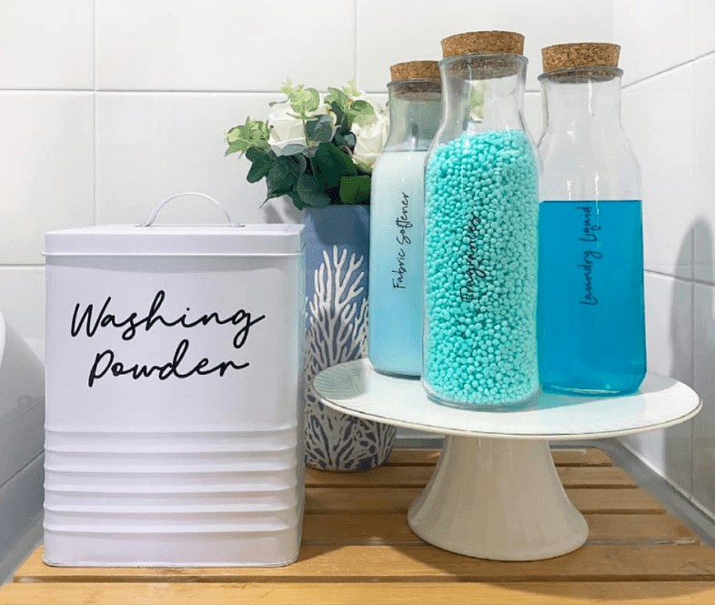 Laundry storage solutions using Kmart products