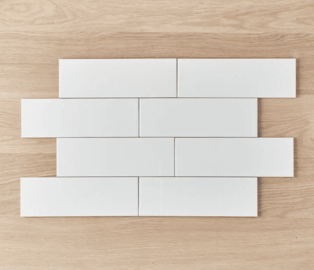 Offset subway tiles