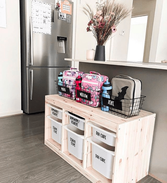 Organising station by @homeandtribe_ via raw_homemade