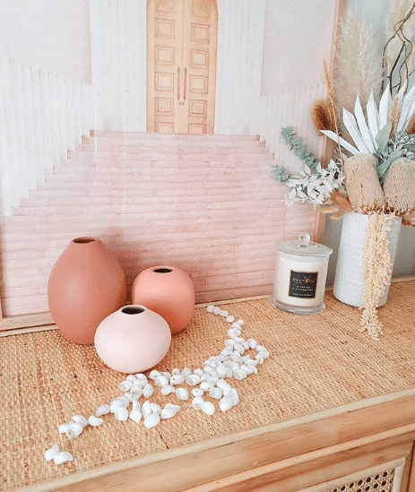 Textured paint vase