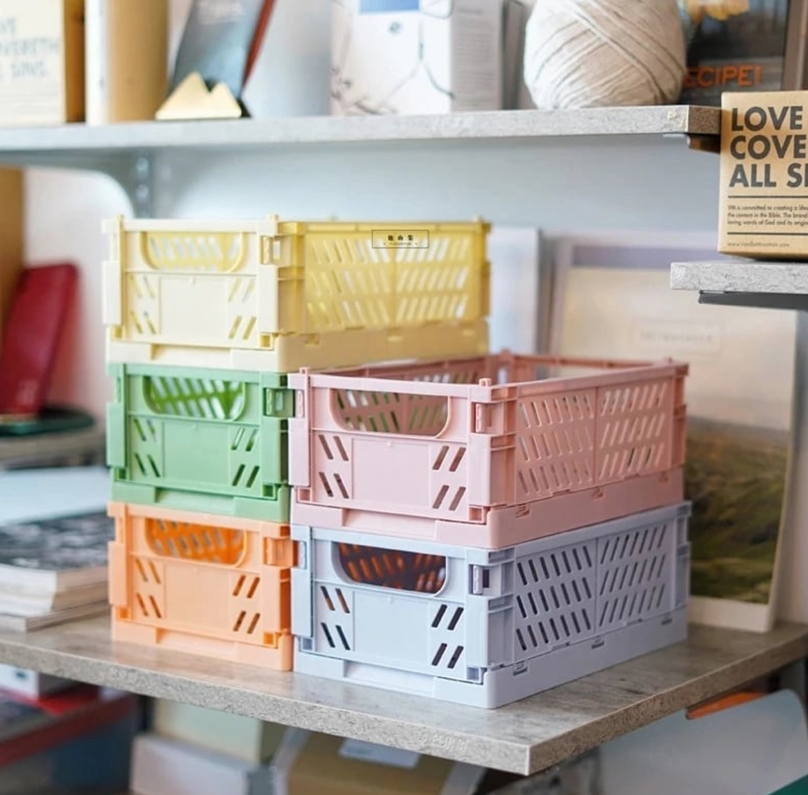 Rainbow crates for storage