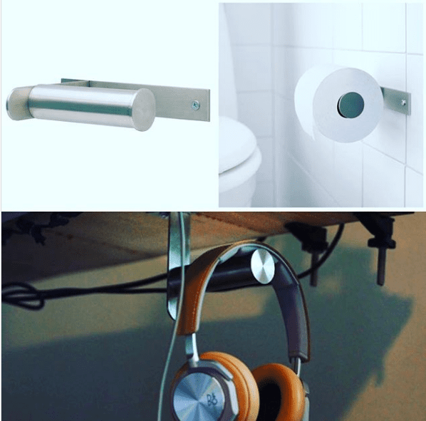 Toilet roll holder for headphones_ikeahack